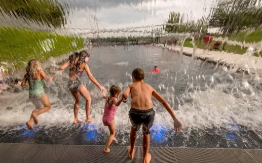 Children playing in Yards Park on the Capitol Riverfront - Things to do on the water in Washington, DC